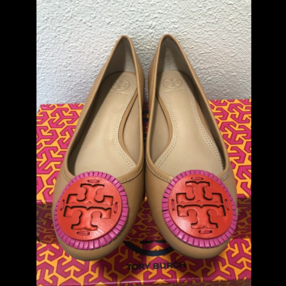 TORY BURCH MILLER FRINGE BALLET FLAT CYPRESS 5.5